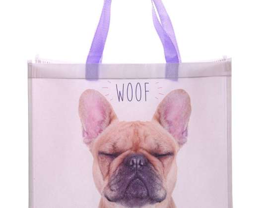Francouzský buldoček WOOF Design nákupní taška