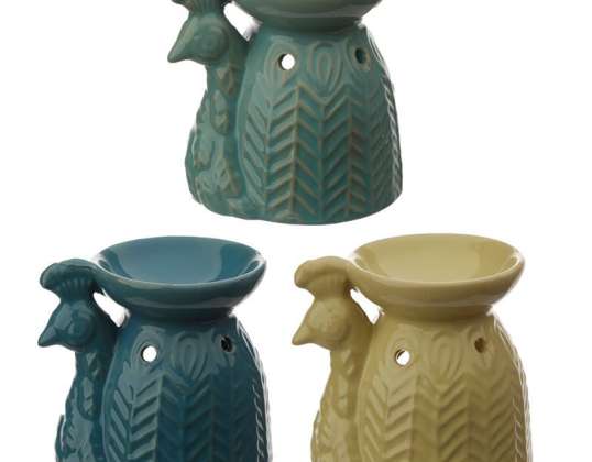 Eden Peacock Ceramic Fragrance Lamp