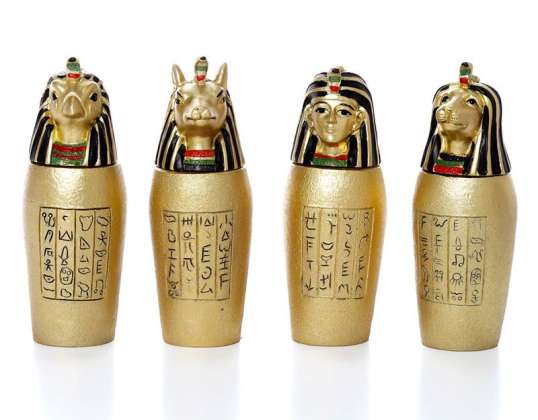 Golden Egyptian canopy vessel per piece