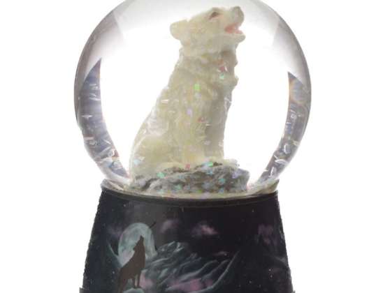 Protector of the North Dream Protector Wolf Snow Globe