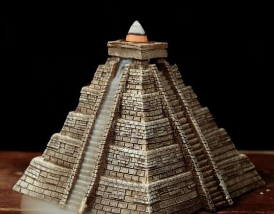 Aztec pyramide reflux røkelse brenner