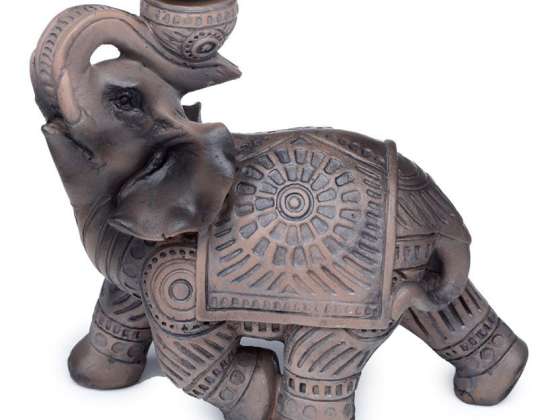 Peace of the East Wood Effect Elephant Reflux Incense Burner