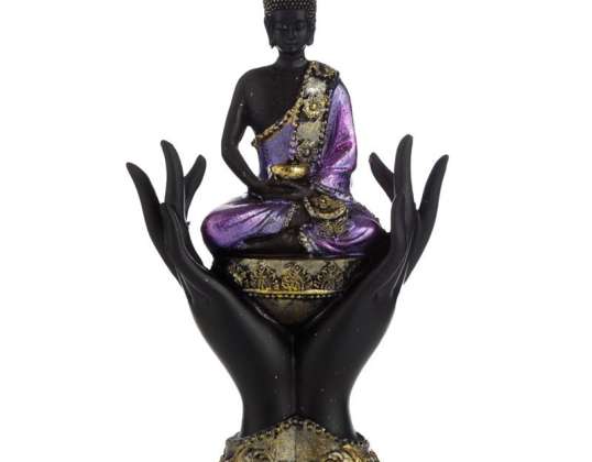 Buda tailandês sentado nas mãos