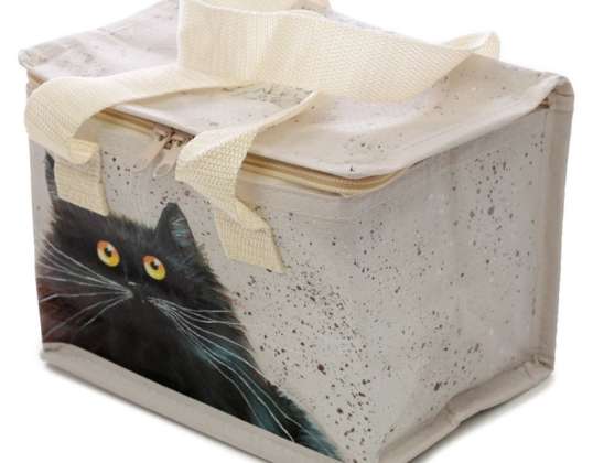 Kim Haskins Cats Woven Cooler Bag Lunchbox