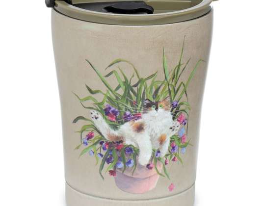 Kim Haskins Cat Thermal Mug for Food & Drink 300ml