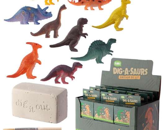 Iškaskite mini dinozaurų kasimo rinkinį kiekvienam gabalui