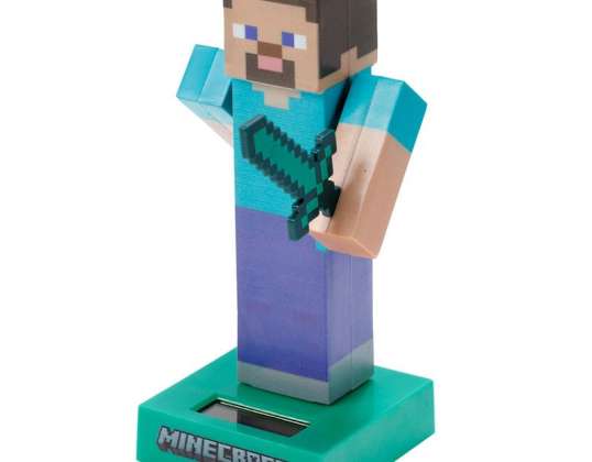 Minecraft Steve Solar Pal Wiggle figur
