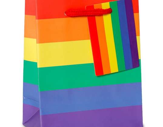 Em algum lugar Rainbow Gift Bag S por peça