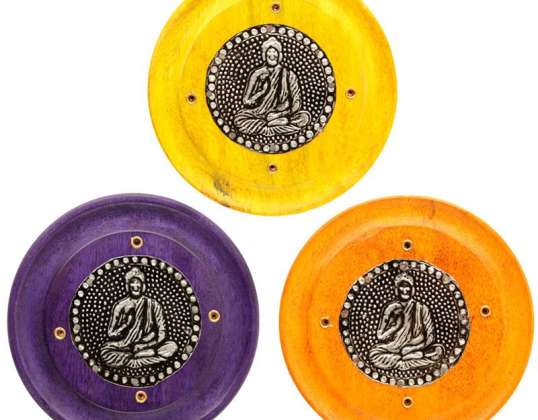 Манго дърво Буда кръг тамян притежателя на парче