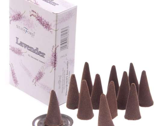Stamford incense cone lavender 37162 per package