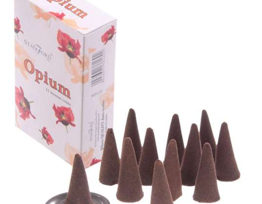 Stamford Incense Cone Opium Fragrance 37169 per package