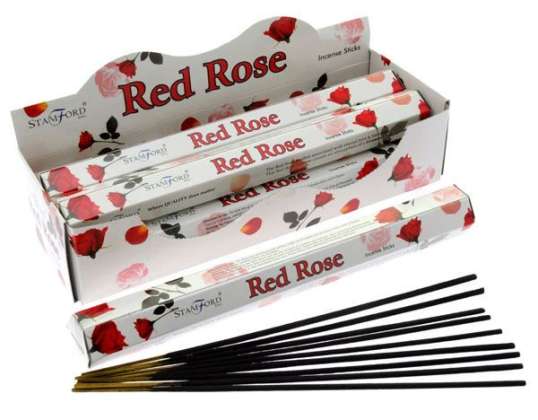 Stamford Premium Magic Incense Sticks Red Rose 37105 por pacote