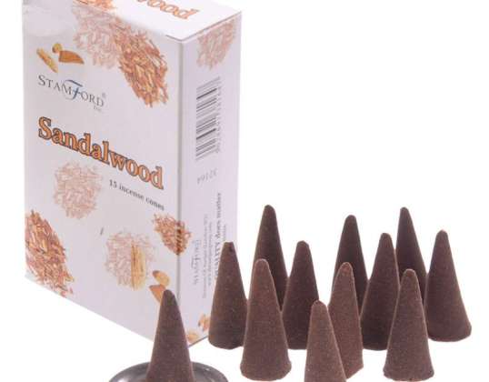 Stamford incense cone sandalwood 37164 per package