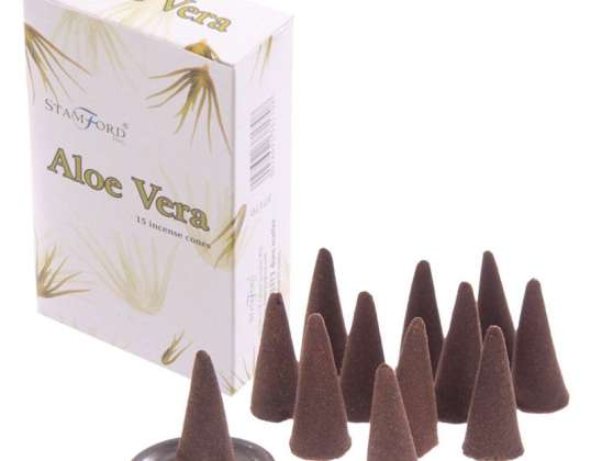 Stamford Incense Cone Aloe Vera 37170 por pacote