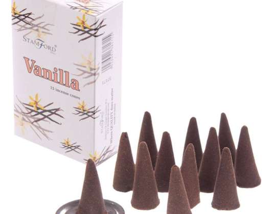 Stamford incense cone vanilla 37171 per package