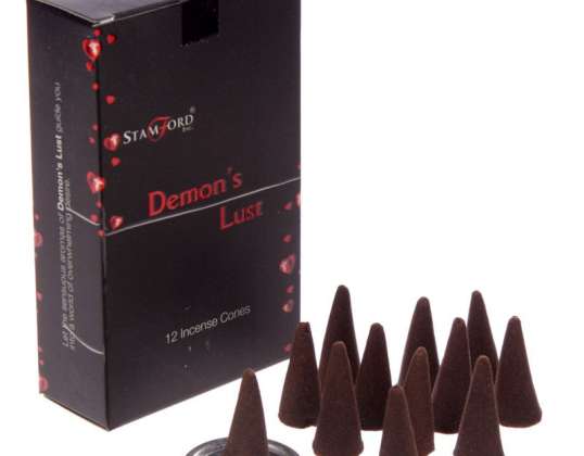Stamford Black Incense Cone Demon Lust 37182 per package
