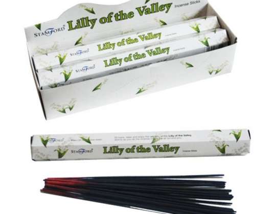 37311 Stamford Premium Hex Incense Lily of the Valley per package