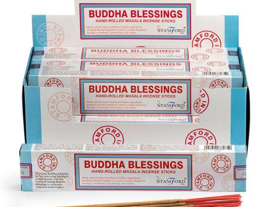 37275 Budos palaiminimai Stamford Masala smilkalų lazdelės vienoje pakuotėje