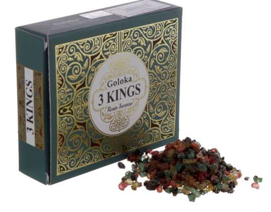 Goloka Incense Resin Three Kings 30g per package