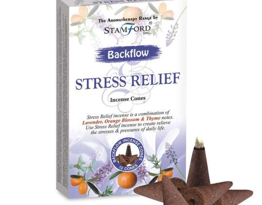 37466 Stamford Backflow Reflux Incense Cone Stress Relief Per Package