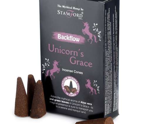 37483 Stamford Backflow Reflux Incense Cone Unicorn Grace Per Package