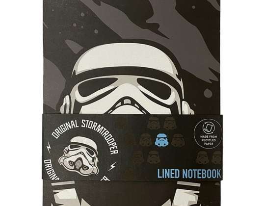 The Original Stormtrooper liniertes A5 Notizbuch aus Recyclingpapier
