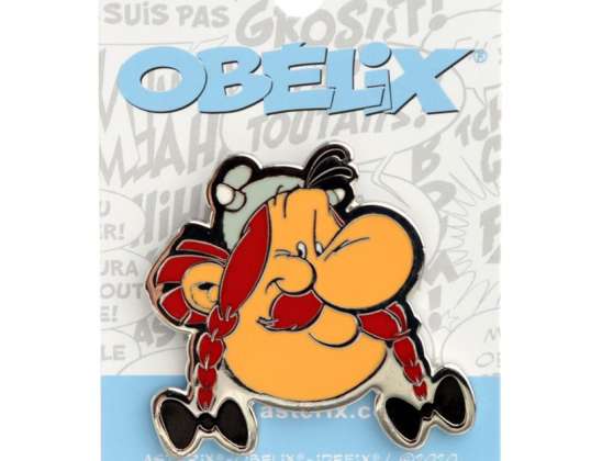 Kogutav Asterix Enamel Pin Lapel Pin Obelix tükis