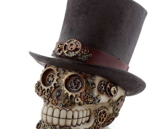 Steam Punk skull with top hat