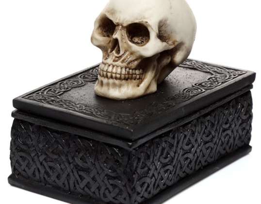 Skull Celtic knotted jewelry box