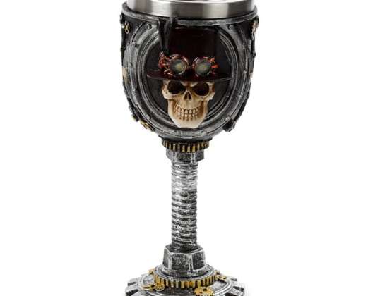 Kaukolė Steampunk dekoratyvinis chalice