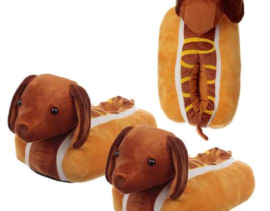 Pantoufles à hot-dog de restauration rapide