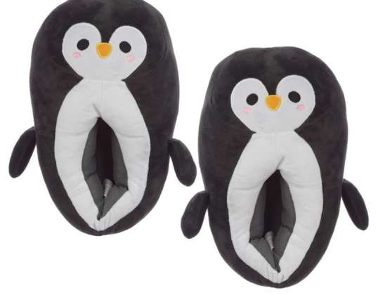 Zapatillas de pingüino unisex talla única