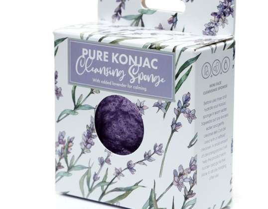 Elija la esponja limpiadora Bunch Lavender Natural Konjac por pieza
