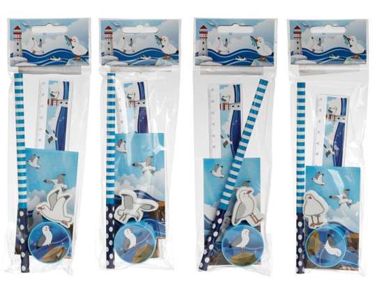 Seagull set of 5 stationery per piece