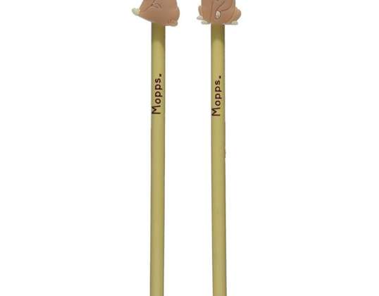 Mops of Pug Dog Pencil with PVC Topper Per Piece