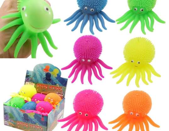 Kolorowe Crumple Flashing Octopus Pet na sztukę