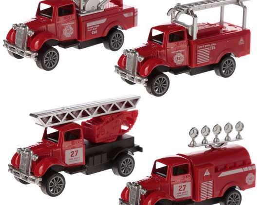 Mini camión de bomberos fundido a presión juguete por pieza