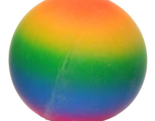 Rainbow Squeezable Stress Ball 7cm per stuk