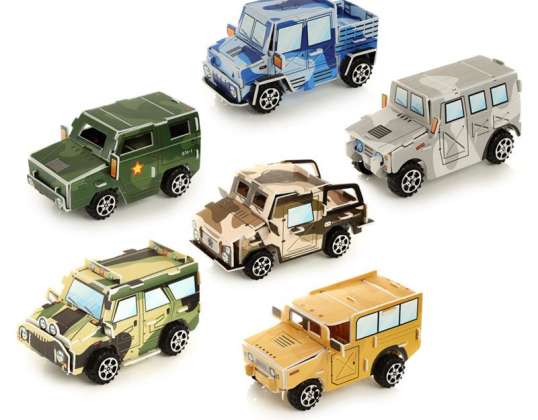 DIY Puzzle Retract Tarnes Toy Car Per Piece