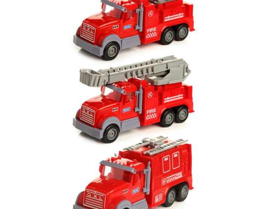 Trek brandweerwagen ambulance speelgoedauto per stuk terug