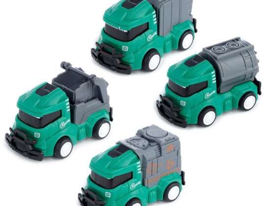 Παιχνίδι φορτηγών σκουπιδιών Dustman μηχανισμών τριβής ανά κομμάτι