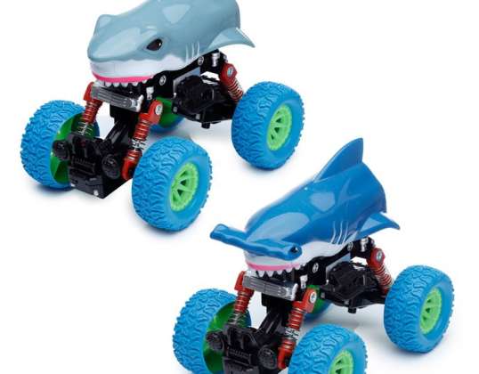 Shark Retreat Stunt Monster Truck giocattolo per pezzo