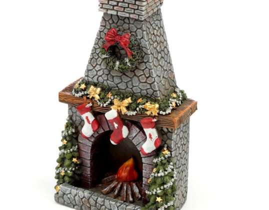 Рождественский камин с обратным холодильником для благовоний