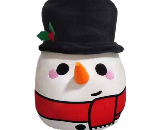 Χριστουγεννιάτικοι εορταστικοί φίλοι του Squidgly Cole the Snowman Βελούδινο παιχνίδι