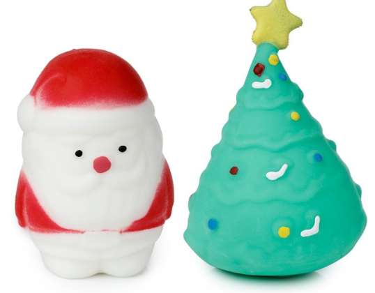 Dehnbarer Weihnachtsbaum &amp; Weihnachtsmann Spielzeug  pro Stück