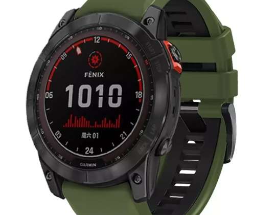 Pasek Iconband Pro do Garmin Fenix 5 / 6 / 6 Pro / 7 Army Green/black