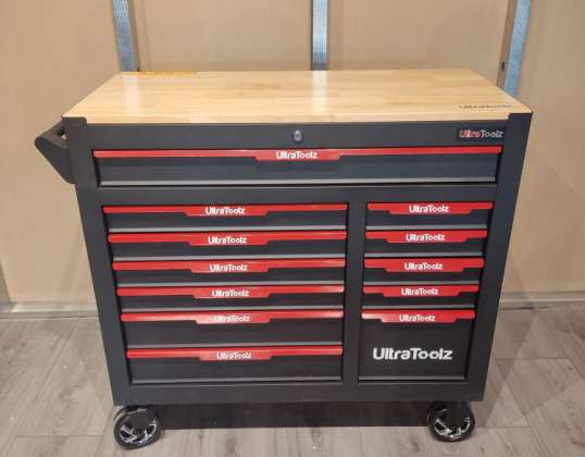 Ultratoolz Professional Tool Trolley 11 Trays 283 stuks | Jumbo Rode kleurstelling | Nu op voorraad in Nederland!!