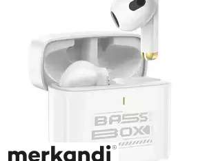TWS Foneng BL128 Bluetooth 5.3 trådlösa hörlurar vit