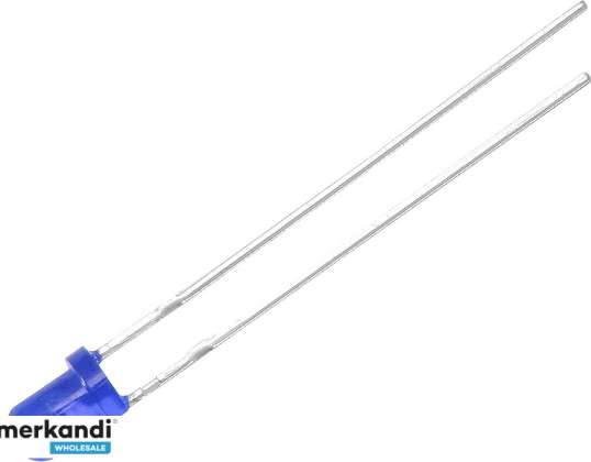 LED 3mm mėlynas matinis