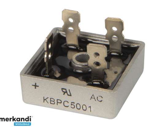 Bridge rectifier: 50A/ 100V KBPC5001